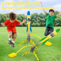 Rocket Launch Toys for Kids Age of 3 4 5 6 7 8 Year Old Boys & Girls 2 Pack Rocket Launchers with 8 Colorful Foam Rockets Top...