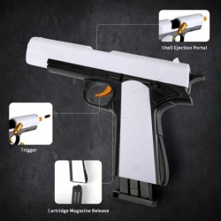 Soft Bullet Pistol Toy Gun with Shell Ejection Magazine Toy Foam Blaster for Kids $31.66 Toy Foam Blasters & Guns