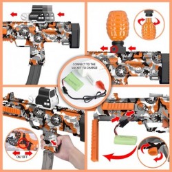 Electric Gel Ball Blaster Toys Gun with 30000pcs Splatter Ball New Styling MP7 Blaster Shooting Games Semi-Automatic Mode Sui...