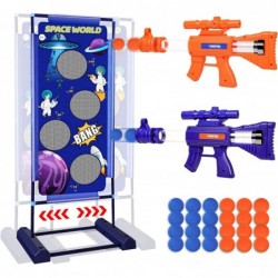 Moving Shooting Games Toy Target Toys for Age 6 7 8 9 10 to 12 Year Old Boys Girls with 2pk Foam Ball Popper Air Toy Guns & 2...