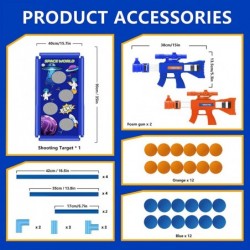 Moving Shooting Games Toy Target Toys for Age 6 7 8 9 10 to 12 Year Old Boys Girls with 2pk Foam Ball Popper Air Toy Guns & 2...