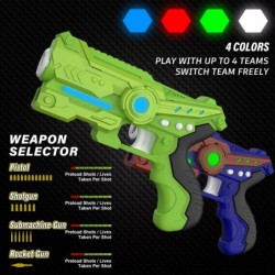 Infrared Laser Tag Gun Set for Kids & Adults Lazer Tag Gun Toys with 4 Guns & 4 Vests & 24 Batteries Maximum Shooting Range o...