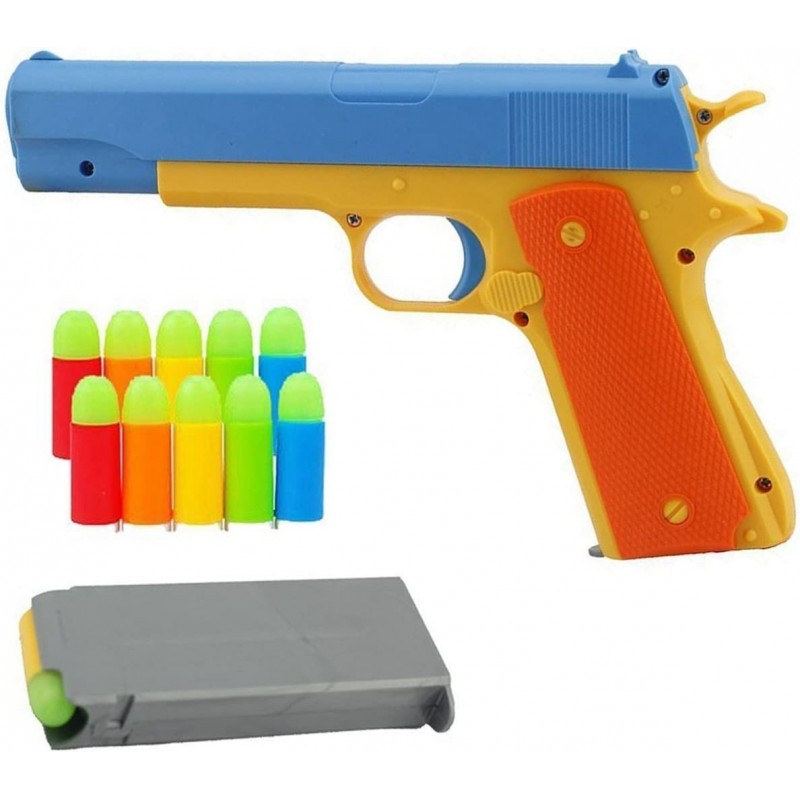 Toy Gun - Scale Colt 1911 Rubber Bullet Pistol $25.73 Toy Foam Blasters & Guns