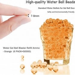 Gel Ball Blaster Refill Ammo Water Ball Beads for Gel Toy Blaster(6 Pack-10 000 Per Pack) Water Bullets Beads for Gel Gun Eco...