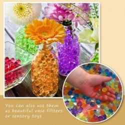 Gel Ball Blaster Refill Ammo Water Ball Beads for Gel Toy Blaster(6 Pack-10 000 Per Pack) Water Bullets Beads for Gel Gun Eco...