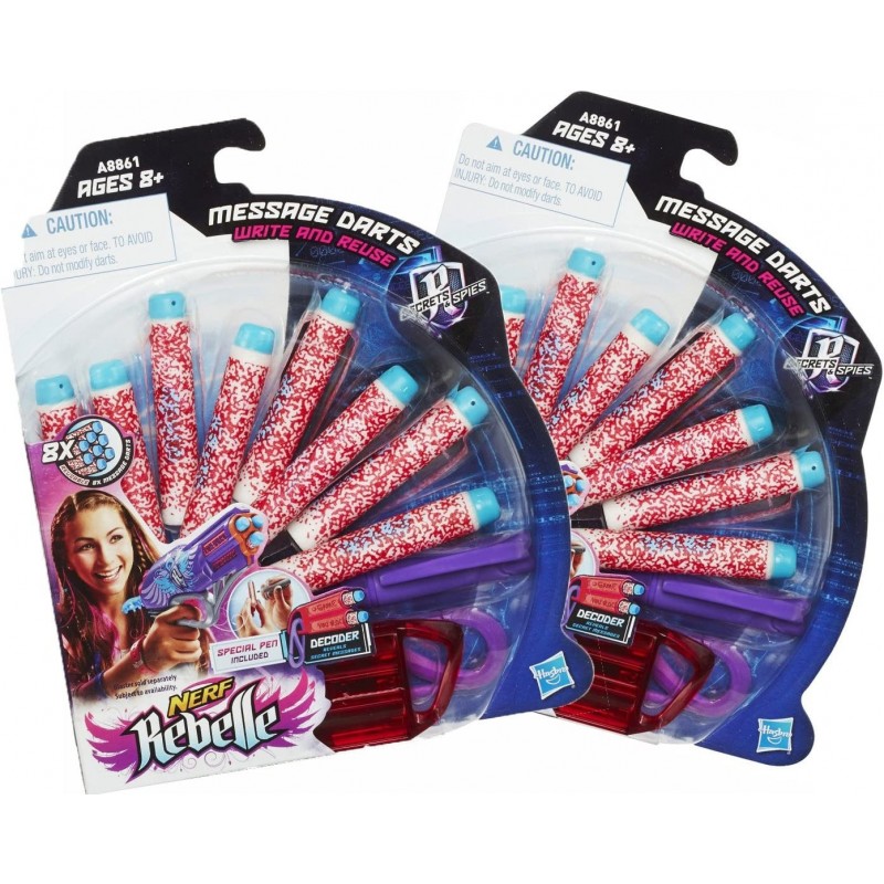 Rebelle Message Dart Refill (2 Pack) 16 Message Darts 2 Pens 2 Decoders $17.19 Toy Foam Blasters & Guns