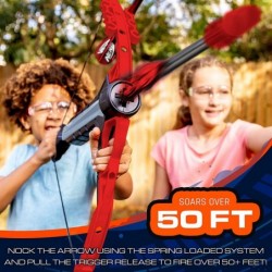 Rip Rocket Bow and Arrow Set - Rip Rocket Blaster Soft Foam Bow + Arrow Set - Indoor + Outdoor Play - Bow and (4) Foam Tip Ar...