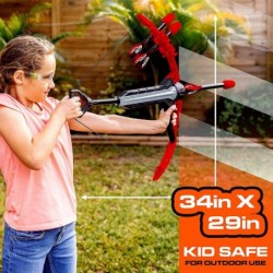 Rip Rocket Bow and Arrow Set - Rip Rocket Blaster Soft Foam Bow + Arrow Set - Indoor + Outdoor Play - Bow and (4) Foam Tip Ar...