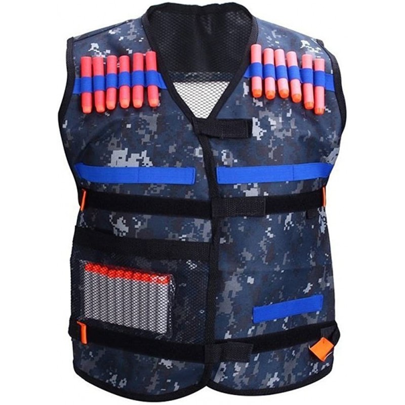 Adjustable Elite Padded Tactical Vest With Storage Pocket for Nerf N-strike Elite Series Blasters Kid Toy Play and Other Outd...