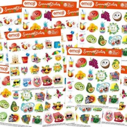 Summer Stickers 10 Sheets 200pcs for Luau Tropical Summer Hawaii Party Decoration Kids Adults $16.24 Kids' Stickers