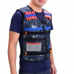 Adjustable Elite Padded Tactical Vest With Storage Pocket for Nerf N-strike Elite Series Blasters Kid Toy Play and Other Outd...