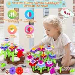 Flower Garden Building Toys for Girls Age 3 4 5 6 7 Year Old 143PCS Educational STEM Gardening Pretend Toys Kit Gardening Toy...