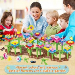 Flower Garden Building Toys for Girls Age 3 4 5 6 7 Year Old 143PCS Educational STEM Gardening Pretend Toys Kit Gardening Toy...