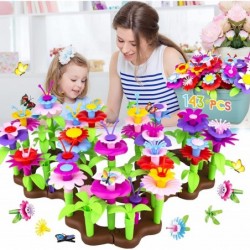 Flower Garden Building Toys for Girls Age 3 4 5 6 7 Year Old 143PCS Educational STEM Gardening Pretend Toys Kit Gardening Toy...