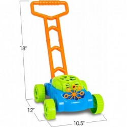 Bubble Lawn Mower for Kids Electronic Bubble Blower Machine Summer Outdoor Push Toys for Kids First Birthday Gift for Boys an...