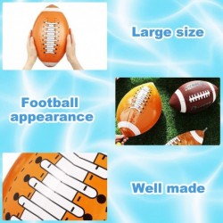 6 Pack Inflatable Football 16 Inch Blow up Beach Ball Large Sport Pool Ball with Pump for Adults Teens Gift Summer Outdoor Pa...