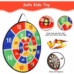 Dart Board for Kids Toys 26'' Double-Sided Safe Board Game with 12 Sticky Balls 2 Toy Guns 4 Dart Bullets Christmas Stocking ...