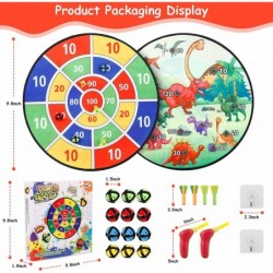 Dart Board for Kids Toys 26'' Double-Sided Safe Board Game with 12 Sticky Balls 2 Toy Guns 4 Dart Bullets Christmas Stocking ...