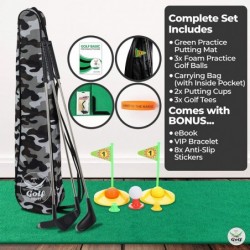 (Lab Tested) - Premium Kids Golf Clubs 3-5 - Kids Golf Set - Toy Golf Set - Toddler Golf Set - Golf Toys for Kids - Mini Golf...