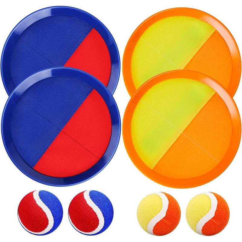 Toss and Catch Ball Game Set Indoor Outdoor Toy Paddle Ball Catch Set Backyard Game Lawn Summer Beach Toys for Kids Adults Fa...