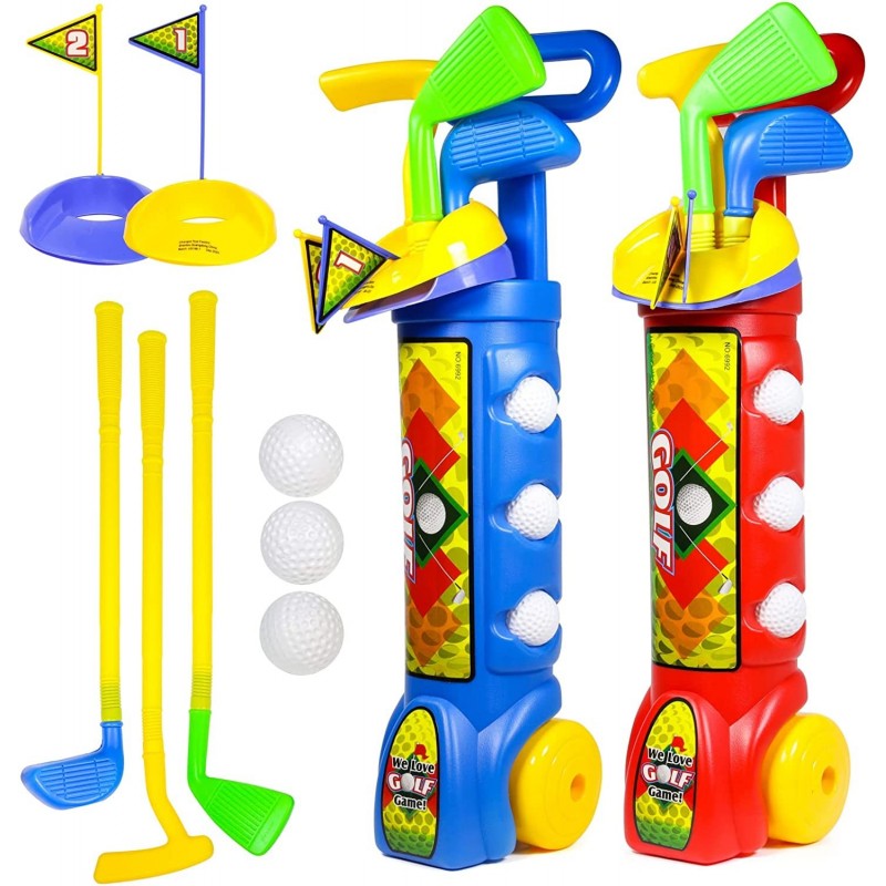 (2 Pack) Kids Indoor Golf Club Toddler Activity Pretend Play Set Ages 3-8 $64.83 Toy Sports Products