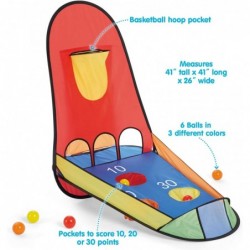 Pop-Up Basketball Indoor or Outdoor Sport Activity Suitable for Preschool and School Aged Children Ages 3 and Older $40.47 To...