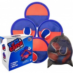 Toss and Catch Ball Game - Premium Set Sticky Waterproof Paddles - Fun Family Game to be Enjoyed Indoors or Outdoors at The B...