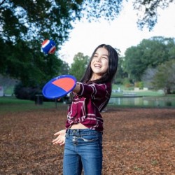 Toss and Catch Ball Game - Premium Set Sticky Waterproof Paddles - Fun Family Game to be Enjoyed Indoors or Outdoors at The B...