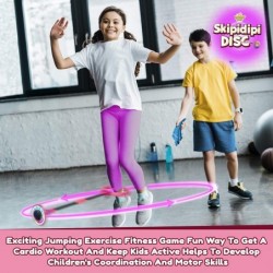 Skip It Ankle Toy Pink Flashing Retro Skipit Toy Hopper Ball - Jump Rope Improve Coordination Get Exercise The Fun Way - Best...