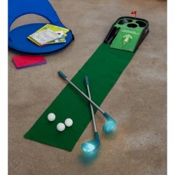 Light-Up Indoor Golf Putting Game with Two Stainless Steel Light-Up Putters and Three Golf Balls $103.27 Toy Sports Products