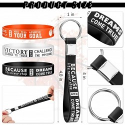 24 Pcs Basketball Party Favors for Kids Basketball Silicone Rubber Bracelet Keyrings 12 Motivational Basketball Keychain 12 I...