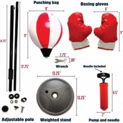 Boxing Set for Kids Equipment Includes Punching Bag with Stand and Gloves | Active Toys and Gifts for Boys & Girls Ages 5 6 7...