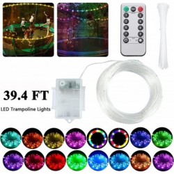 LED Trampoline Lights 39.4Ft Trampoline Rim LED Light for Trampoline Remote Control Waterproof LED Lights Bounce Party Play a...