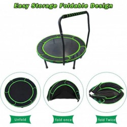 36' Mini Toddler Trampoline for Kids with Folding Handle and Padded Cover Foldable Trampoline for Kids Ages 3 to 6 Indoor Out...