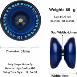 Responsive YoYo K1-Plus with Yoyo Sack + 5 Strings and Yo-Yo Glove Gift (Blue) $24.58 Yo-Yos