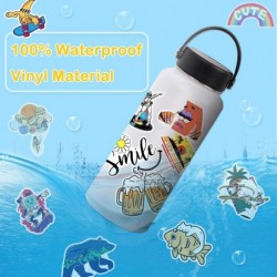 300 PCS Water Bottle Stickers KISEAN Cool Vinyl Waterproof Stickers for Laptop Aesthetic Cute Stickers Computer Phone Case Hy...