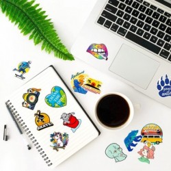 300 PCS Water Bottle Stickers KISEAN Cool Vinyl Waterproof Stickers for Laptop Aesthetic Cute Stickers Computer Phone Case Hy...