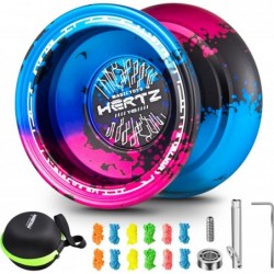 Unresponsive Yoyo Professional Yoyo for Adults Metal Yoyo for Kids Beginner Alloy Yo Yo Y03-Hertz+6 Yoyo Strings+Bearing Remo...