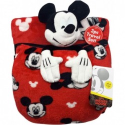 Disney Mickey Mouse Travel Set - 3 Piece Kids Travel Set Includes Blanket Pillow & Plush (Offical Disney Product) $42.01 Kids...