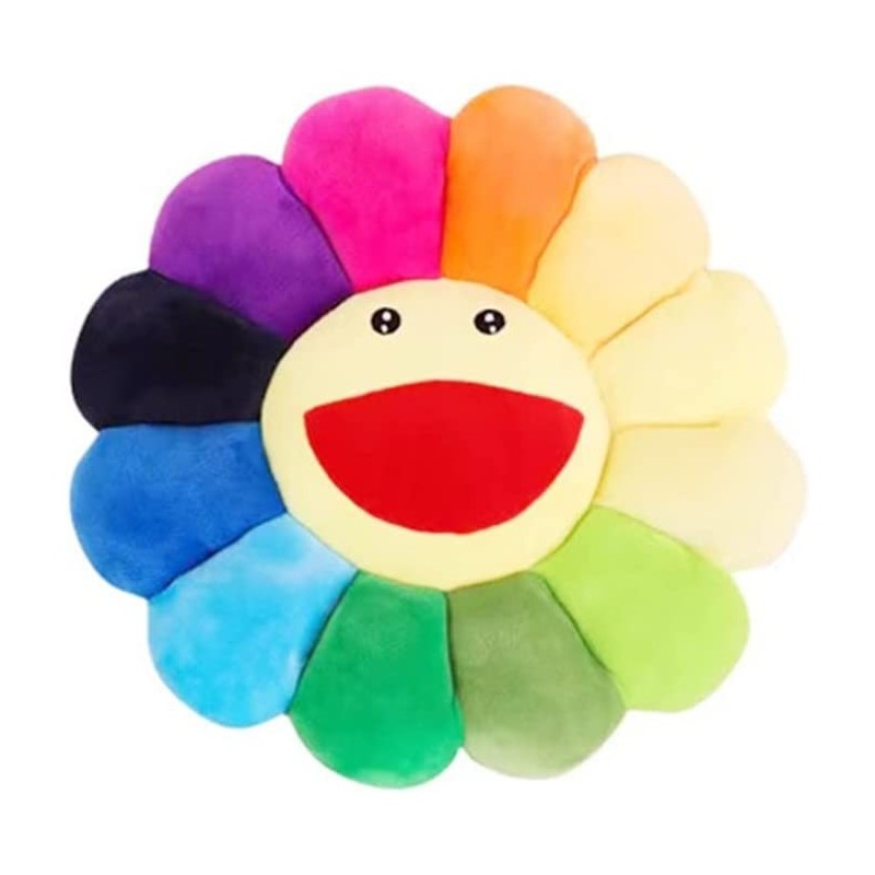 17" Sunflower Flower Plush Pillow Smile Face Cushion Colorful Home Bedroom Decor $28.94 Kids' Plush Toy Pillows