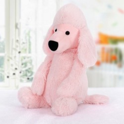 Poodle Plush Toy 16 inch Stuffed Animal Throw Plushie Pillow Doll Soft Pink Fluffy Puppy Dog Hugging Cushion - Present for Ev...