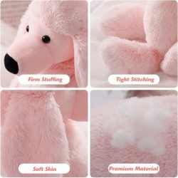 Poodle Plush Toy 16 inch Stuffed Animal Throw Plushie Pillow Doll Soft Pink Fluffy Puppy Dog Hugging Cushion - Present for Ev...