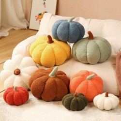 Pumpkin Throw Pillow Super Fluffy Pumpkin Plush Pumpkin Stuffed Toy Pumpkin Decorative Pillow Cushion for Home Decor Hallowee...