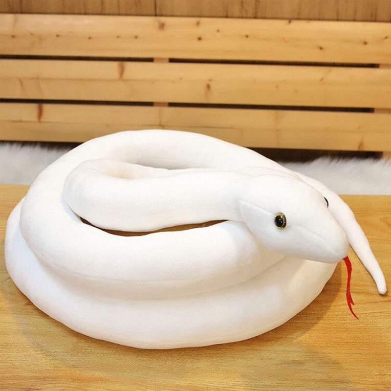 Giant Snake Plush Toy Stuffed Animal Python Snake Pillow Doll Toys Fake Snake Home Halloween Decorations 78Inch (White)… $54....