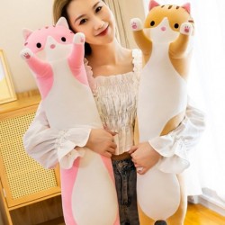 Cat Pillow Cute Cartoon Cat Stuffed Animals Soft Long Cat Plush Pillow Toy Gifts for Kids Girls (35.43in Cat Pink) $59.62 Kid...