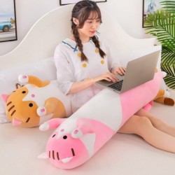 Cat Pillow Cute Cartoon Cat Stuffed Animals Soft Long Cat Plush Pillow Toy Gifts for Kids Girls (35.43in Cat Pink) $59.62 Kid...