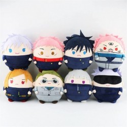 Anime Plush Doll Figures Gojo Satoru Yuji Itadori Soft Plushie Stuffed Toys Keychain Round Cushion Pillow Cosplay Props Keyri...