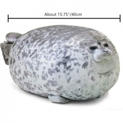 Cute Seal Pillow 15.75‘’ Chubby Blob Seal Pillow Soft Fat Hugging Pillow Realistic Cotton Stuffed Animal Plush Toy Grey $23.2...