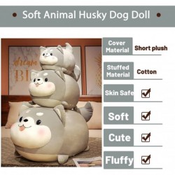 Plush Stuffed Toy Pillow Soft Animal Husky Dog Doll Big Cute Shiba Inu Akita Sleep Bedding Toys for Kids Adults Boys Birthday...