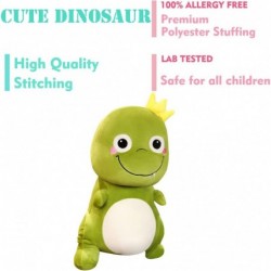 Cuddly Crown Dinosaur Plush Green Dinosaur Soft Pink Dino Stuffed Animal Squishy Hugging Pillow Cute T-Rex Dinosaur Plushie G...